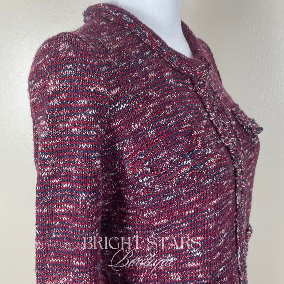 Etoile Isabel Marant Ariana Knitted Cotton Blend Jacket ASO Emma Watson Tweed - Picture 10 of 14